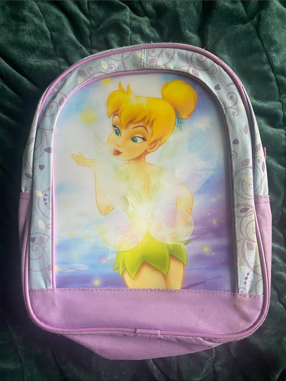 Tinker Bell Kids Backpack - Light Purple Fairy Design